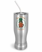 PixiDoodle Four Leaf Clover Irish Leprechaun Insulated Coffee Mug Tumbler with S - £27.78 GBP+