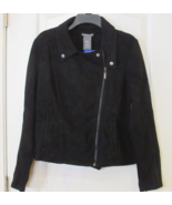 Matty M Knit Moto  Heavy Weight Jacket Black Women&#39;s Sz L NWT - $32.75