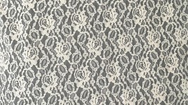 Vintage Lace Tablecloth 67x100 Light Beige Pink Floral Rose Pattern Rectangular image 4