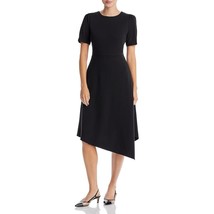 Karl Lagerfeld Paris Women&#39;s Ponte Asymmetric Dress Black Size 4 B4HP $138 - £35.62 GBP