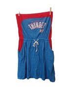 NBA Oklahoma City OKC Thunder Women&#39;s Glitter Halter Top Dress Pockets S... - £14.59 GBP