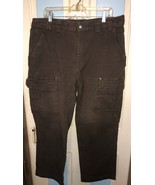 Men&#39;s Duluth Trading Co Flex Fire Hose Carpenter Pants Brown 40 x 32 - $33.89 CAD