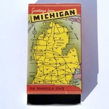 Vintage Michigan Greetings Matchbox Slider Empty City Bird Detroit Colle... - $19.98