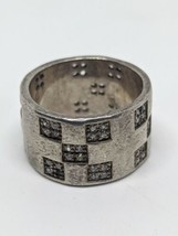 Vintage Sterling Silver 925 PI CZ Band Ring Size 8 - £25.88 GBP
