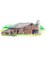 Farm Barn with Silo Decal Sticker for Car/Truck Windows Phones - $6.95+