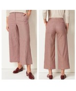 J. Jill Women&#39;s Wide Leg Cropped Houndstooth Trouser Pants Sz 10P Petite... - $54.14 CAD