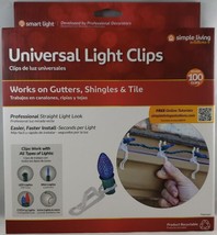 Northlight Clear Outdoor Universal Christmas Light Clips, Set of 100 3.5&quot; - $13.85