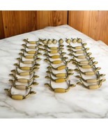 Vtg 26 + 7 pc Drawer Cabinet Pulls Knobs Lot Vintage Gold Ivory Cream - $33.90 CAD