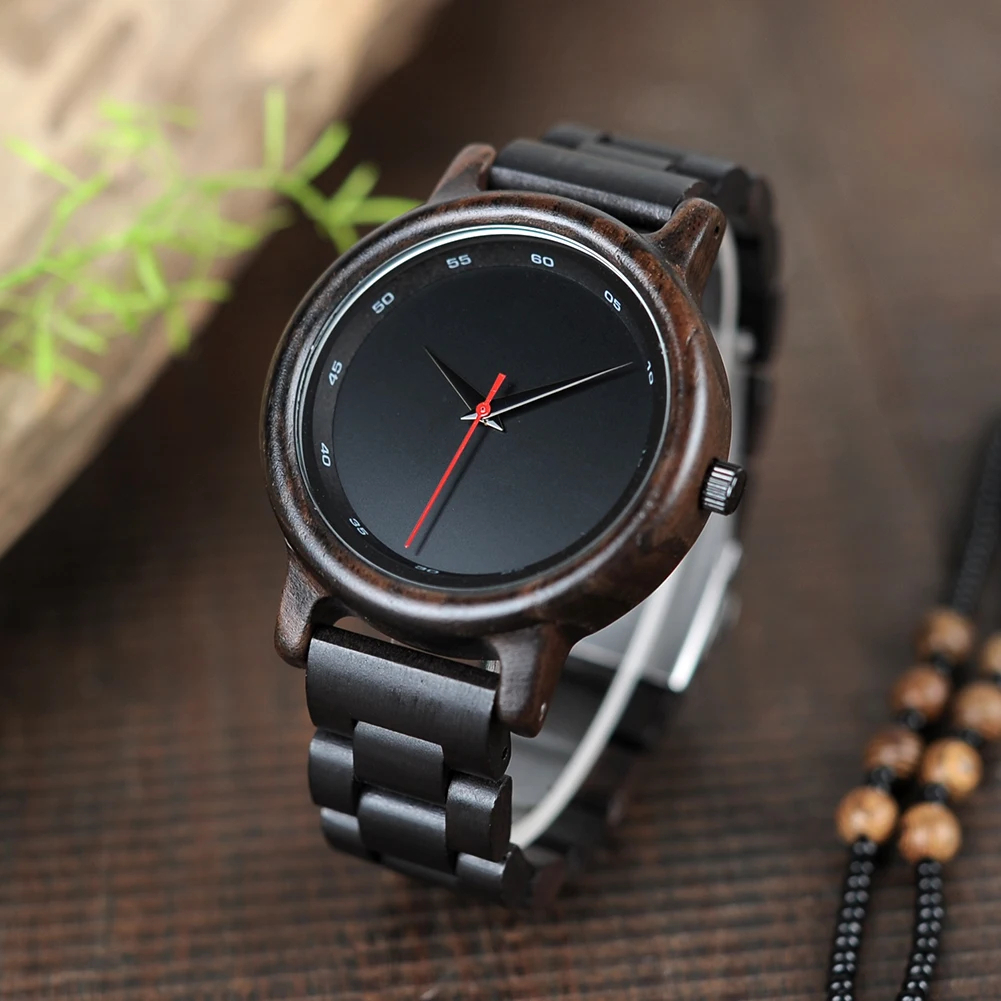 Wood Watch Men Women Minimalist Wristwatch Japanese Movement Quartz Watc... - $63.99