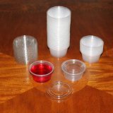 250 Plastic 2oz Cup with lids(jello shot/souffle cups) - £9.44 GBP
