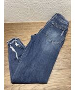 Refuge Medium Wash Distressed Denim Jeans Woman&#39;s Size 12 KG - €17,17 EUR