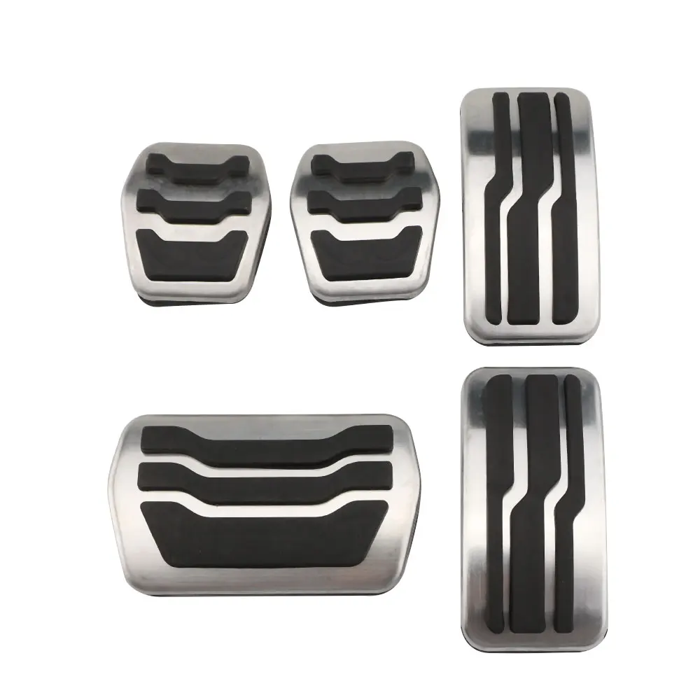 Stainless steel car gas fuel pedal brake pedals cover for ford focus 2 3 4 mk2 thumb200