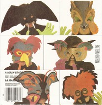 Kid Adult Felt Halloween Birthday Party Bat Butterfly Parrot Masks Sew Patterns - £11.15 GBP