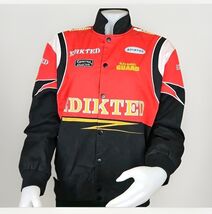 Edikted Bomber Jacket Mens Sz M Car Racing Rally National Guard Retro Dr... - $35.50