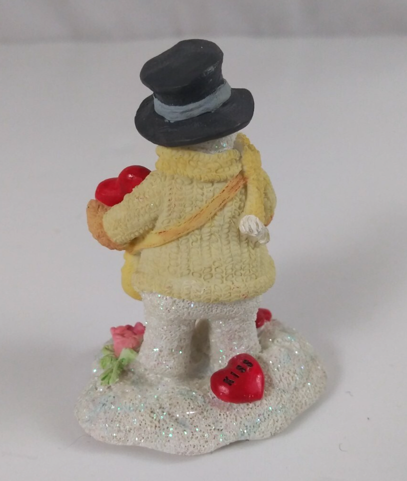 Russ Ice Sculptures Cute as a Button #21142 Mini Collectible Snowman Figurine Item image 3