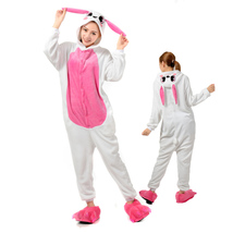 Adult Rabbit Kigurumi Animal Onesies Cartoon Pajama Halloween Cosplay - £20.77 GBP