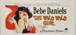 1925 Print Ad Silent Movie &quot;The Wild Wild Girl&quot; Actress Bebe Daniels Paramount - £17.06 GBP