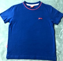 EUC Boys Youth Slazenger Blue T-Shirt Size 7-8 Yrs - £6.96 GBP