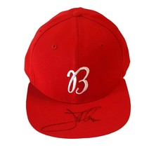 Jim Thome Autograph Red Baseball Cap Hat Cursive B Hall of fame baseball... - £22.39 GBP