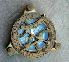 Captain&#39;s Brass Sundial Compass 2.5&quot; - Boussoles de bureau en laiton -... - £21.34 GBP