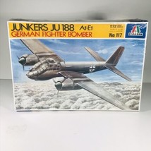 Vintage Italeri Junkers JU 188 A1-E1 German Bomber Model Kit 1:72 #117 Sealed - £21.04 GBP