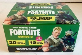 NEW 2021 Panini Fortnite Game Series 3 Trading Card 12 Fat Pack Value Ca... - $74.20