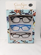 Jessica Simpson 3 Pack Set Premium Reading Glasses Readers +2.00 New Authentic - £21.06 GBP