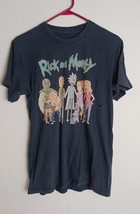 Rick and Morty Mens Shirt Medium Blue Adult Swim Cast Cartoon Network 2019 - $170.40 MXN