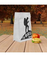 Hiker Silhouette Lunch Bag - Customizable Polyester Lunch Box for Adults... - £29.98 GBP