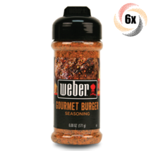 6x Shakers Weber Gourmet Burger Flavor Seasoning | 6oz | Gluten &amp; MSG Free - £33.22 GBP