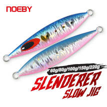 Noeby Slender Slow Jigging Fishing Lure 60g 80g 100g 150g 220g Metal Jig... - $3.27+