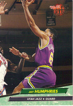 G) 1992-93 Fleer Ultra NBA Basketball Trading Card Jay Humphries# 364 Utah Jazz - £1.53 GBP