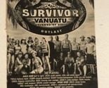 Survivor Vanuatu Tv Guide Print Ad Advertisement  TV1 - $5.93