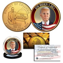JOE BIDEN 46th President of the U.S. 24KT Gold DC Statehood Quarter Update Set - £8.32 GBP