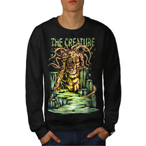 Wellcoda personage Monster Horror Mens Sweatshirt,  Casual Pullover Jumper - £24.11 GBP+