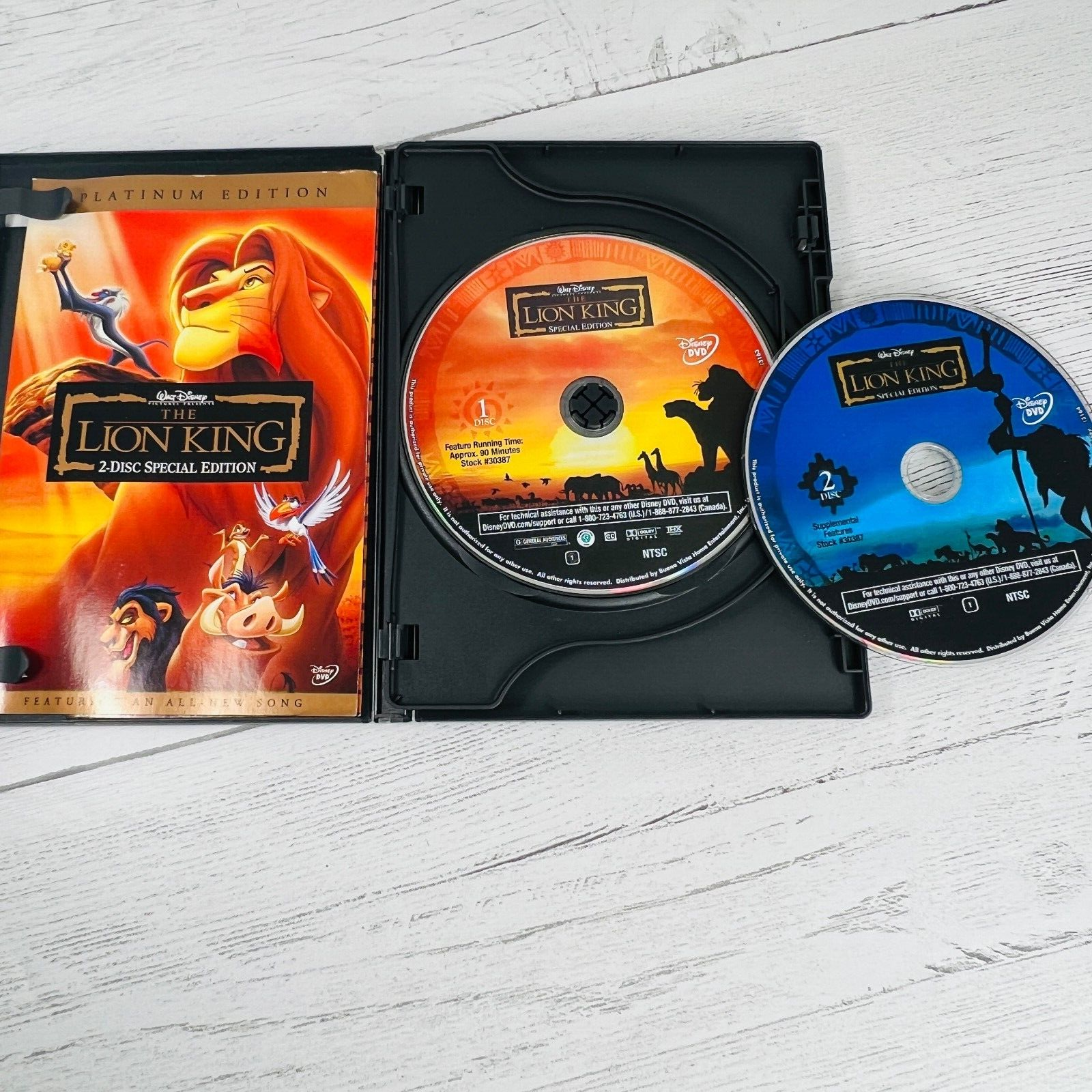 Disney The Lion King 2 Disc Special Platinum Edition DVD Bonus Game All New Song Item image 7