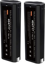 2 Packs 6V 4000mAh Ni-MH Replacement Battery for Paslode 404717 Battery Pack - £36.05 GBP