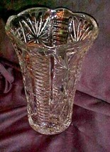 ANCHOR HOCKING GLASS EARLY AMERICAN HOBSTAR Vase - £19.98 GBP