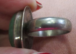 Vtg DTR Jay King Sterling Silver cabachon Chrysoprase Ring size 9.25 - £47.40 GBP