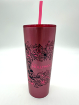 Disney Parks Hollywood Studios Stainless Steel Starbucks Tumbler with Straw NWT - $44.54