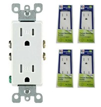 Duplex Outlet 5-15R  15 amps 125 volt White - Leviton T5325-00W Decora (... - $11.87