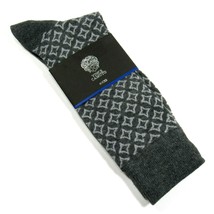 Vince Camuto Men&#39;s Dress Socks Etoile Pattern Charcoal Gray One Size - £7.05 GBP