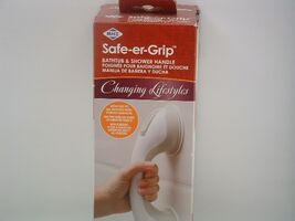 Safe-er-Grip Bathtub and Shower Grab Bar 12" White - $15.83