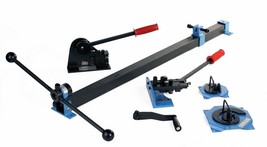 Steel Metal Fabrication Kit Shear Punch Screwing Spiral Riveting Bending... - $177.64