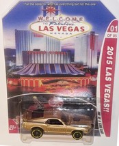 Gold Ford Mustang Mach 1 Custom Hot Wheels Car 2015 Vegas Convention Ser... - $94.59