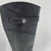 Frye Womens Black Leather Side Zip Low Heel Boots Size 7.5 - $64.30