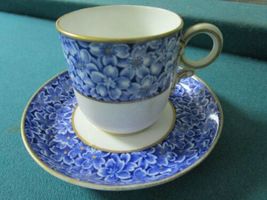 ANTIQUE ROYAL WORCESTER TYNDALE  VAN RODEN STAFFORDSHIRE COFFEE CUP/SAUC... - $45.00