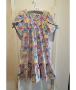 Winnie Fashion Hawaiian Muumuu Dress Size 1X Tropical Floral Blue Side P... - $29.65