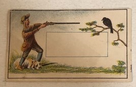 Man Bird Hunting Calling Card Victorian Trade Card VTC1 - £5.20 GBP