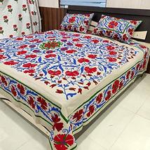 Traditional Jaipur Suzani Floral Design Uzbekistan Bedspread, Suzani Bed Cover,  - £95.56 GBP